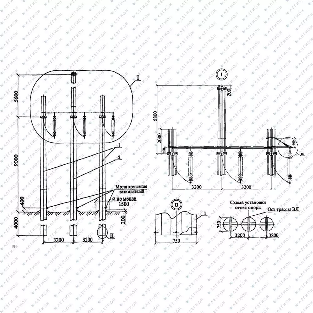 Многогранная опора УАМ110-1