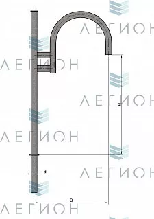К15-1,0-0,9-1-5 кронштейн однорожковый